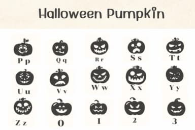 Halloween Pumpkin by Ketsarin — Dingbats Font — thumbnail 3