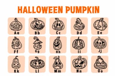Halloween Pumpkin by Suphitchaya — Dingbats Font — thumbnail 2