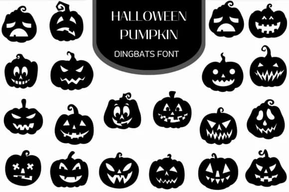 Halloween Pumpkin by Heartcraft Atelier — Dingbats Font
