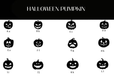 Halloween Pumpkin by Heartcraft Atelier — Dingbats Font — thumbnail 2