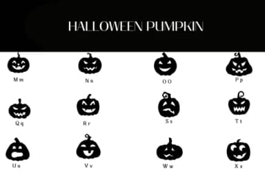 Halloween Pumpkin by Heartcraft Atelier — Dingbats Font — thumbnail 3