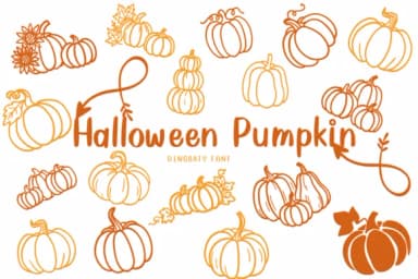 Halloween Pumpkin by CHANOK — Dingbats Font — thumbnail 1