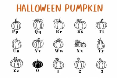 Halloween Pumpkin by CHANOK — Dingbats Font — thumbnail 3