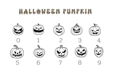Halloween Pumpkin Doodle by Pui Art — Dingbats Font — thumbnail 4