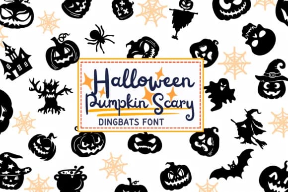 Halloween Pumpkin Scary by PraewDesigns — Dingbats Font