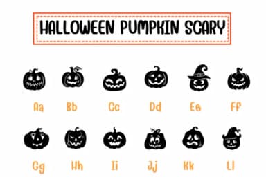 Halloween Pumpkin Scary by PraewDesigns — Dingbats Font — thumbnail 2