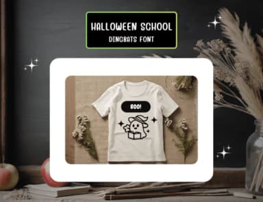 Halloween School by Distiny4919 — Dingbats Font — thumbnail 6