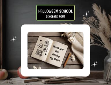 Halloween School by Distiny4919 — Dingbats Font — thumbnail 8