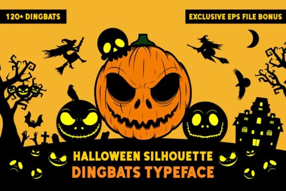 Halloween Silhouette by Kelik - 7NTypes — Dingbats Font
