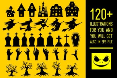 Halloween Silhouette by Kelik - 7NTypes — Dingbats Font — thumbnail 2