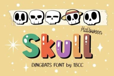 Halloween Skull by DREAMs Soul G. — Dingbats Font — thumbnail 1