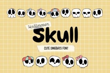 Halloween Skull by DREAMs Soul G. — Dingbats Font — thumbnail 3