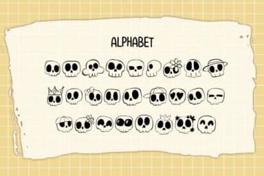 Halloween Skull by DREAMs Soul G. — Dingbats Font — thumbnail 4