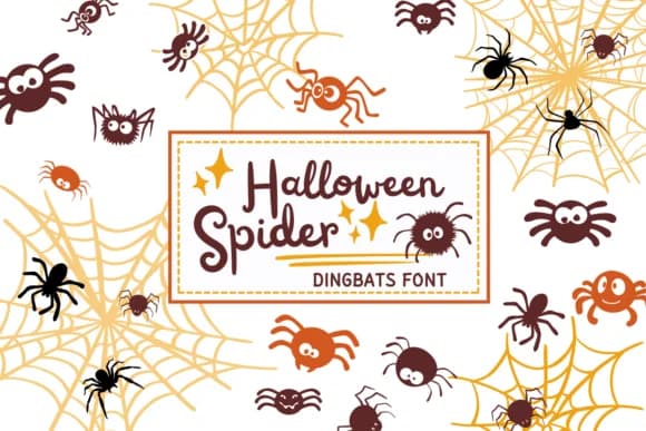 Halloween Spider by PraewDesigns — Dingbats Font