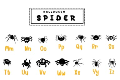 Halloween Spider by PraewDesigns — Dingbats Font — thumbnail 3