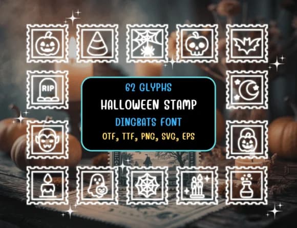 Halloween Stamp by Distiny4919 — Dingbats Font