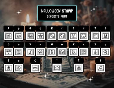 Halloween Stamp by Distiny4919 — Dingbats Font — thumbnail 3