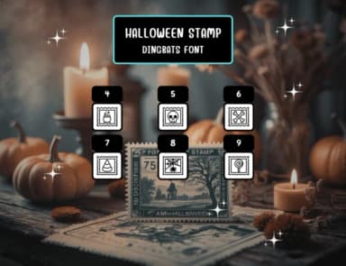 Halloween Stamp by Distiny4919 — Dingbats Font — thumbnail 4