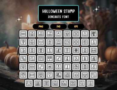 Halloween Stamp by Distiny4919 — Dingbats Font — thumbnail 5