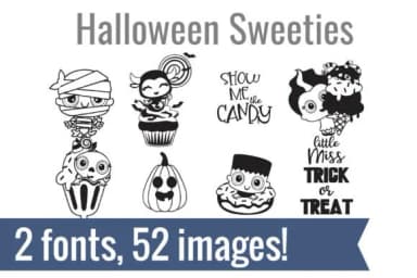 Halloween Sweeties by Illustration Ink — Dingbats Font — thumbnail 1