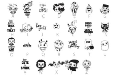 Halloween Sweeties by Illustration Ink — Dingbats Font — thumbnail 3