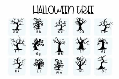 Halloween Tree by Sirinart — Dingbats Font — thumbnail 2
