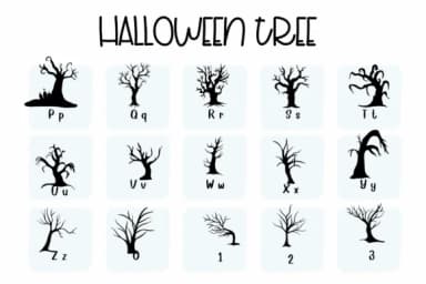 Halloween Tree by Sirinart — Dingbats Font — thumbnail 3