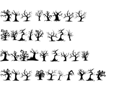 Halloween Tree by Sirinart — Dingbats Font — thumbnail 8