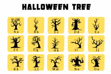 Halloween Tree by Suphitchaya — Dingbats Font — thumbnail 2
