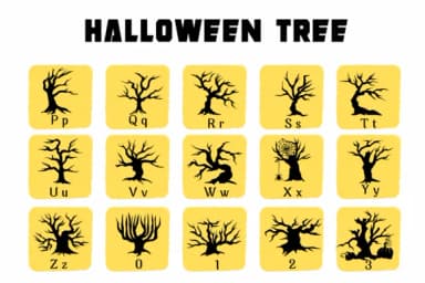 Halloween Tree by Suphitchaya — Dingbats Font — thumbnail 3