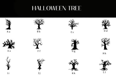 Halloween Tree by Heartcraft Atelier — Dingbats Font — thumbnail 2