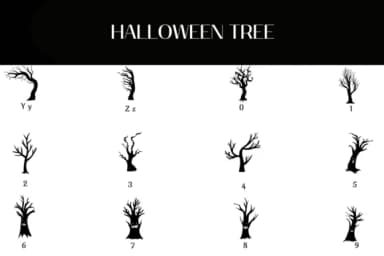 Halloween Tree by Heartcraft Atelier — Dingbats Font — thumbnail 4