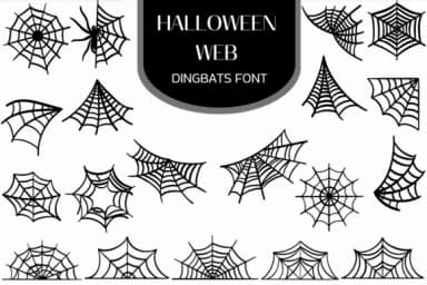Halloween Web by Heartcraft Atelier — Dingbats Font — thumbnail 1