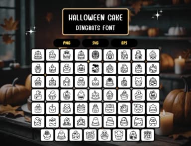 Halloweencake Regular by Distiny4919 — Dingbats Font — thumbnail 5