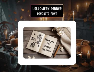 Halloweendinner Regular by Distiny4919 — Dingbats Font — thumbnail 8