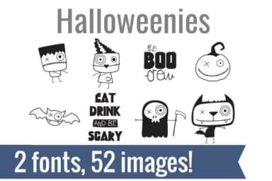 Halloweenies by Illustration Ink — Dingbats Font — thumbnail 1