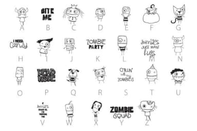 Halloweenies by Illustration Ink — Dingbats Font — thumbnail 4