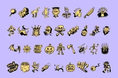 Halloweenies by Ben Dunkle — Dingbats Font — thumbnail 3