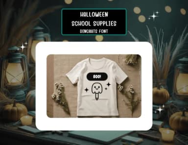 Halloweenschoolsupplies Regular by Distiny4919 — Dingbats Font — thumbnail 6