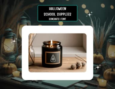Halloweenschoolsupplies Regular by Distiny4919 — Dingbats Font — thumbnail 7