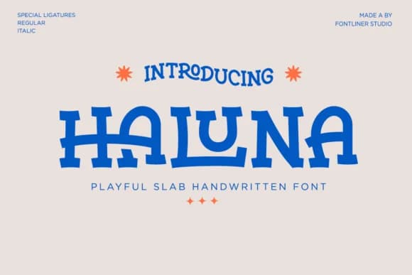 Haluna by Font Liner — Slab Serif Font