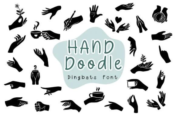 Hand Doodle by Pui Art — Dingbats Font