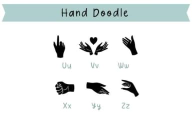 Hand Doodle by Pui Art — Dingbats Font — thumbnail 4