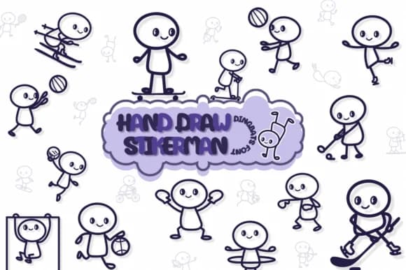 Hand Draw Stikerman by Chonada — Dingbats Font