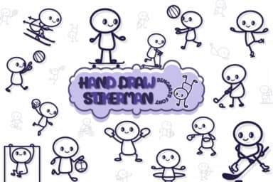 Hand Draw Stikerman by Chonada — Dingbats Font — thumbnail 1