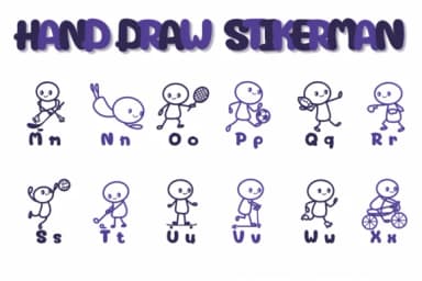 Hand Draw Stikerman by Chonada — Dingbats Font — thumbnail 3