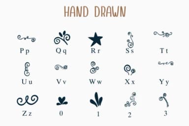 Hand Drawn by Nongyao — Dingbats Font — thumbnail 3