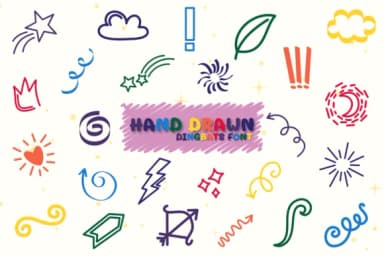 Hand Drawn by Chonada — Dingbats Font — thumbnail 1