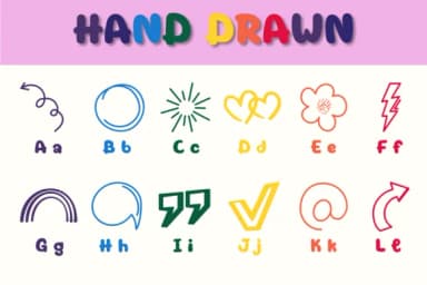 Hand Drawn by Chonada — Dingbats Font — thumbnail 2