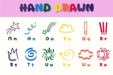 Hand Drawn by Chonada — Dingbats Font — thumbnail 3